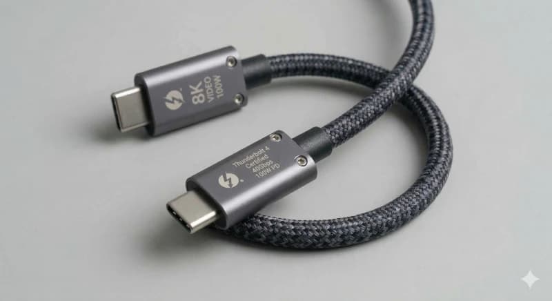 Cabo USB-C Thunderbolt 4 - 1m