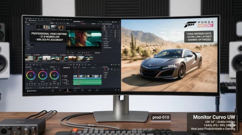 Monitor Ultrawide 34" 144Hz