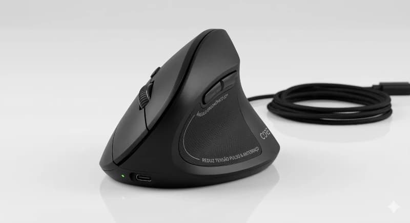 Mouse Ergonômico Vertical