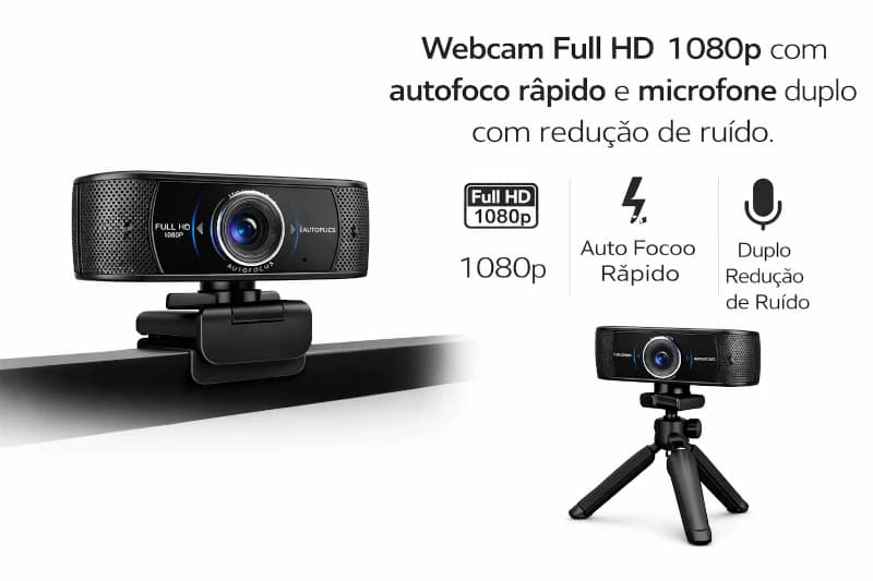 Webcam Full HD 1080p Autofoco - Imagem 2